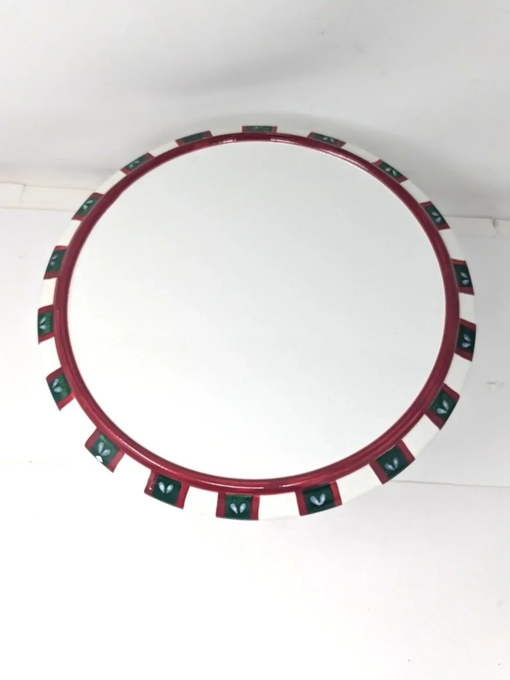 Pfaltzgraff Christmas Pedestal Plate Snow Bear Holiday Cake or Petit Four NIB